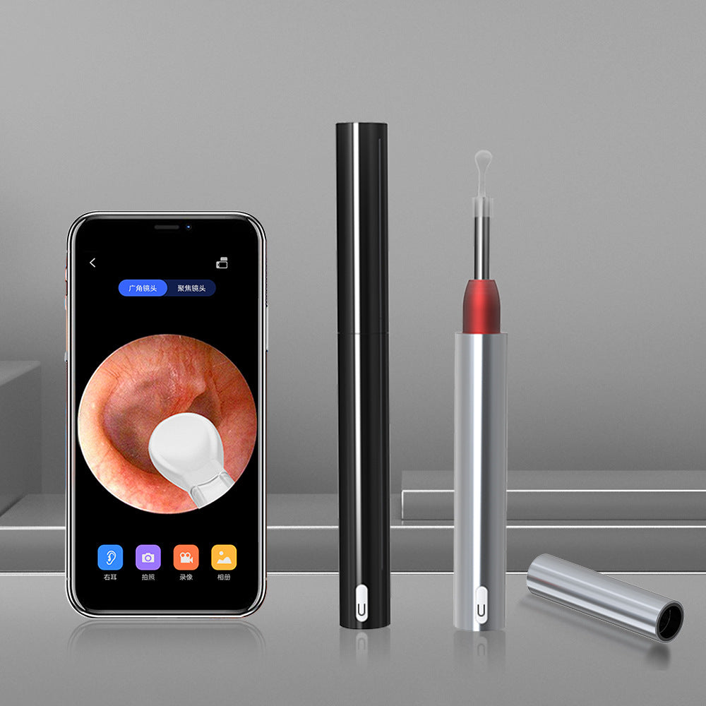 High-Definition Visual Ear Scoop - Wireless Ear Cleaning Tool & Oral Endoscope with 5MP Camera, 3.9mm Lens, and 6 LED Lights