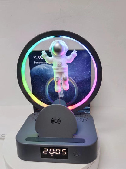 Multi-Functional Wireless Charger Atmosphere Lamp with 15W Fast Charging, Bluetooth Speaker,Sleep Lamp, Sunrise Wake-Up Lamp