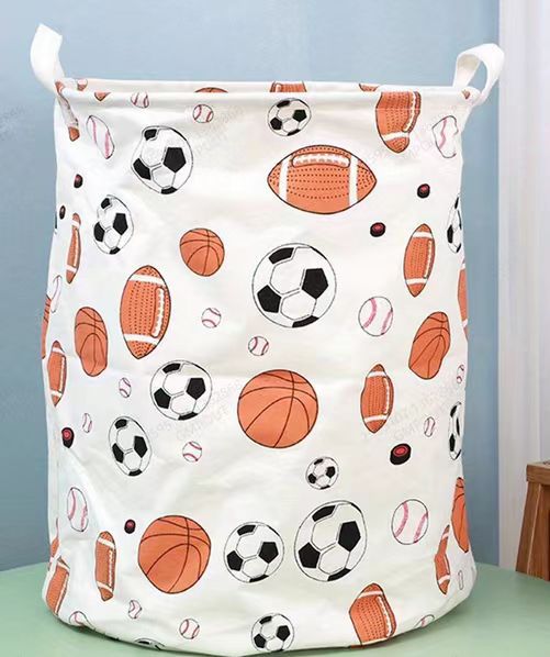 Kids Large Cotton Linen Laundry Basket