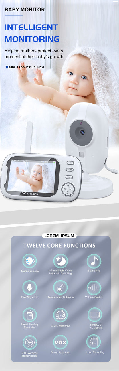 3.5-Inch Baby Monitor with Upgraded Camera