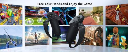 New Meta Quest 3 Controller Silicone Protective Cover - Non-Slip, Shockproof, Finger Guards, and Strap - VR Accessories