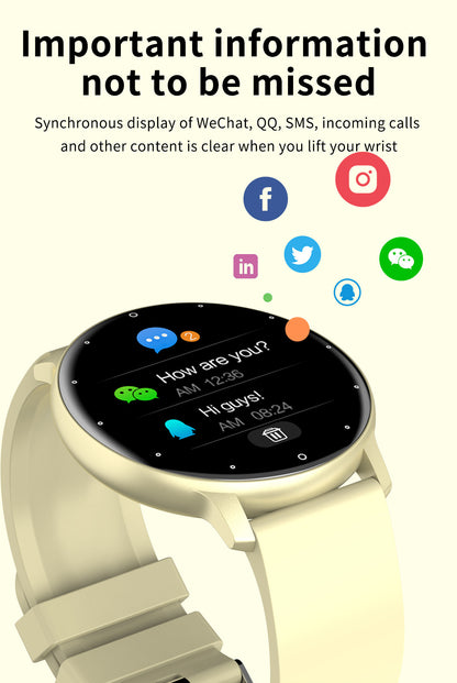 Smart Watch for Men and Women - Wearable Fitness Tracker with Blood Pressure, Blood Oxygen, and Step Count Monitoring - Intelligent Health Companion