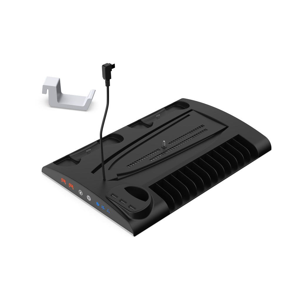 PS5Slim/PS5 Multi-Functional Stand with Dual Controller Charger and Headphone Storage - PS5 Game Accessory - DOBE TP5-3570