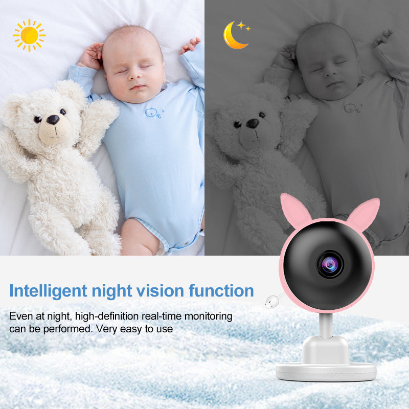 Baby Monitor Baby Surveillance Device Night Vision 2.4GHz Wireless Rotating Machine