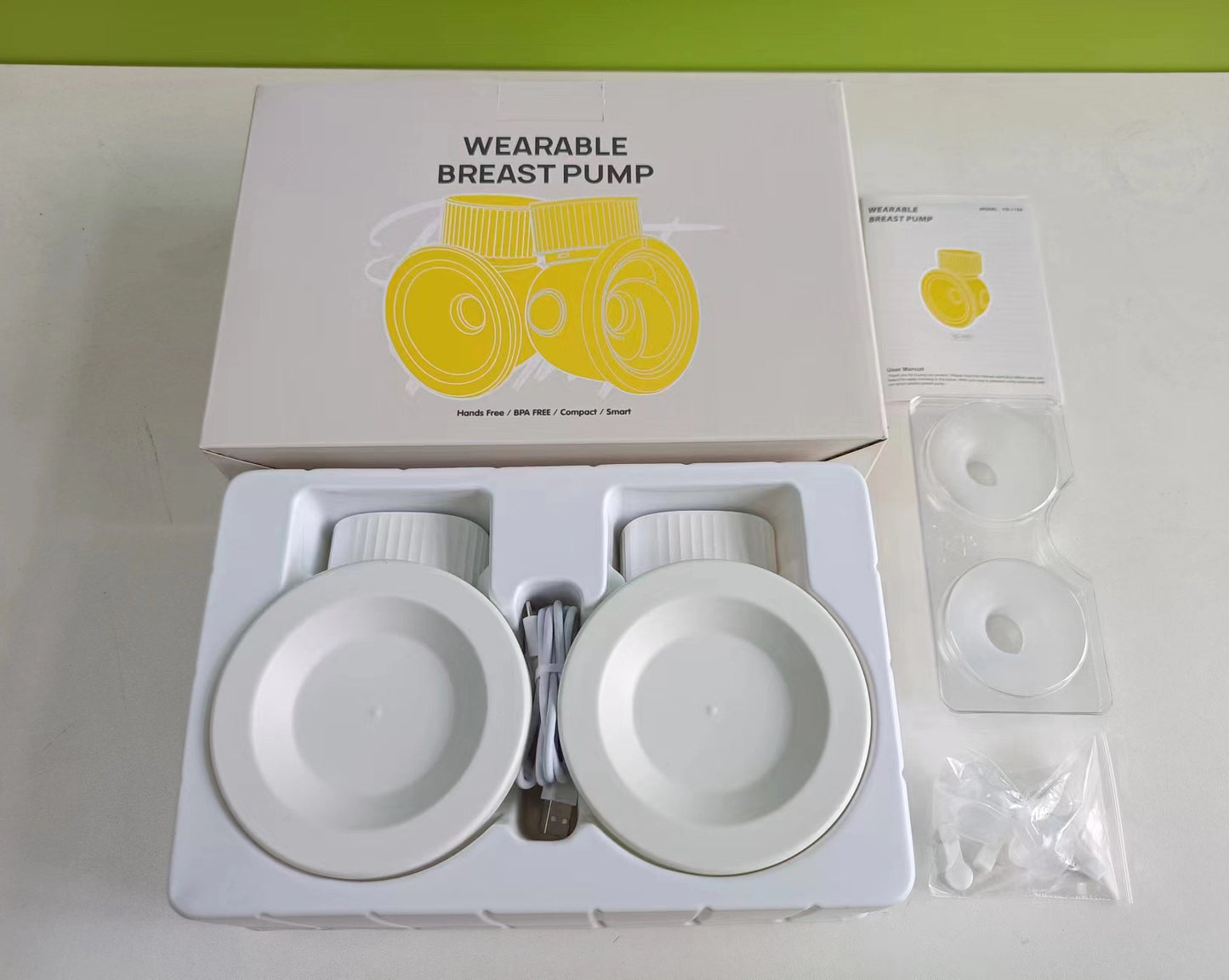 Buzz Kids Dual-Wearable Hands-Free Electric Automatic Breast Pump Milk Collector