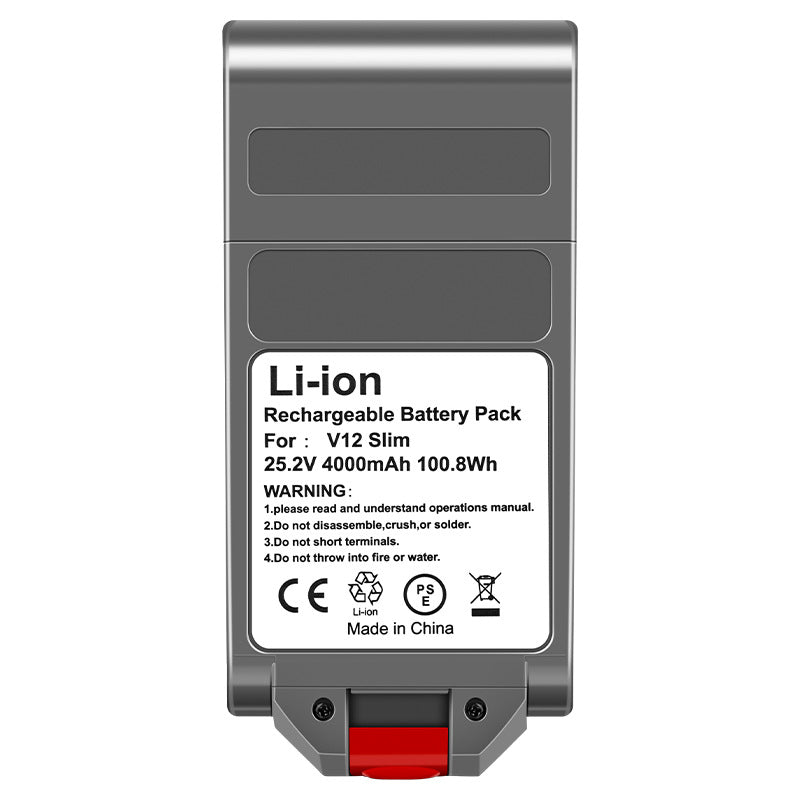 Dyson Replacement Battery for V12 Slim/SV20 Vacuum Cleaner - High Capacity Lithium Battery Charger Accessory