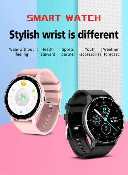 Smart Watch for Men and Women - Wearable Fitness Tracker with Blood Pressure, Blood Oxygen, and Step Count Monitoring - Intelligent Health Companion