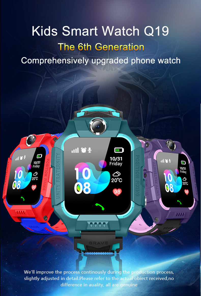 Kids Smart Watch for Boys - 2G Phone Call GPS Locator, 14 Puzzle Games, MP3 Player, Camera, Calculator, Timer, Blue