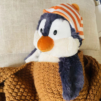 Hatted Penguin Plush Toy Doll - Adorable Soothing Companion, Perfect Sleeping Girl Gift, Ideal for Cute Girls