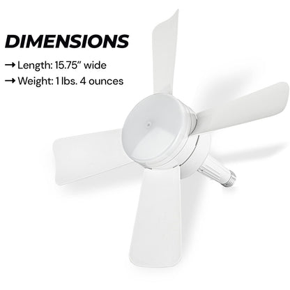 New LED Ceiling Fan Light with Adjustable Brightness and Smart Remote Control