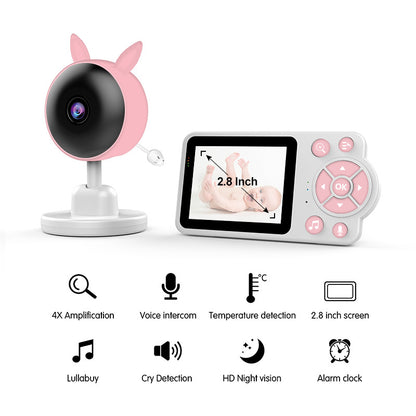 Baby Monitor Baby Surveillance Device Night Vision 2.4GHz Wireless Rotating Machine