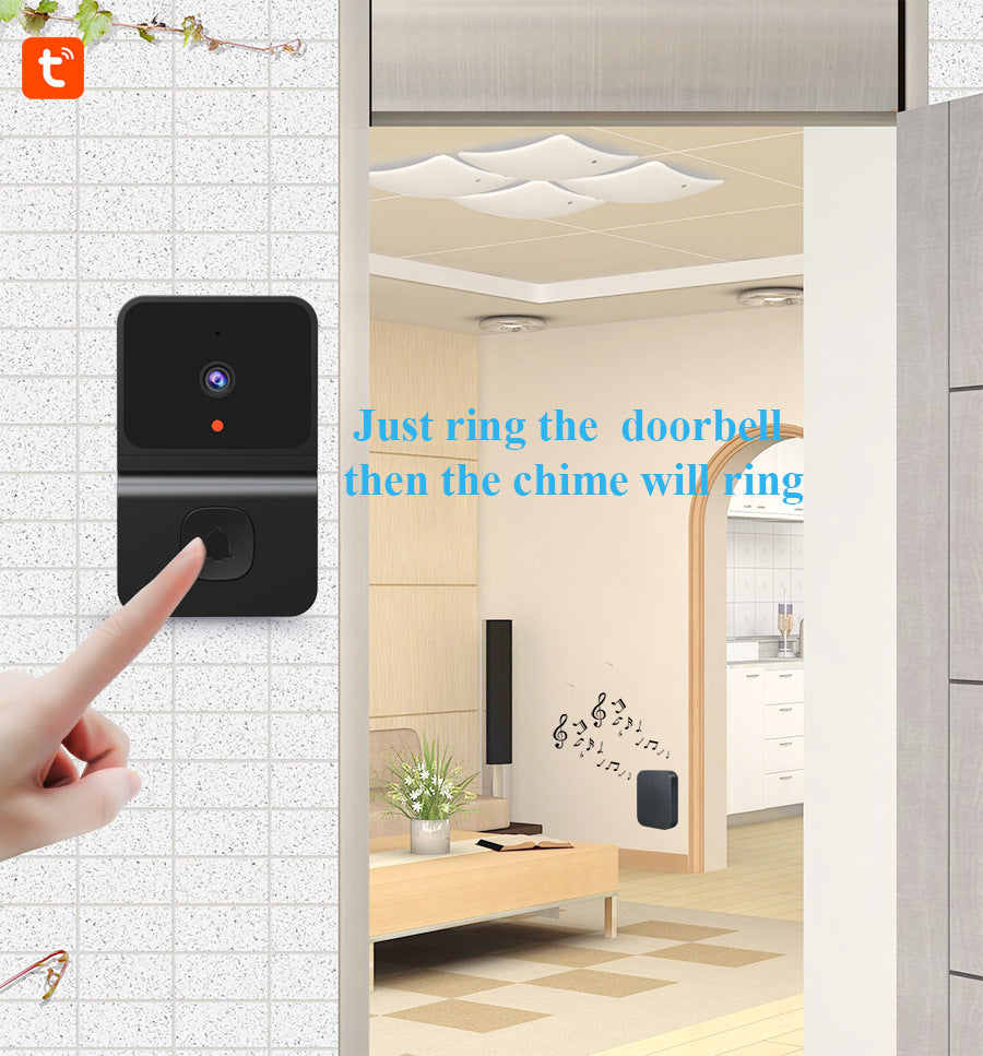 New Smart Video Doorbell T23 with Cloud Storage - 480P Wireless WiFi, Mobile Remote Intercom, In-Stock for Instant Shipping