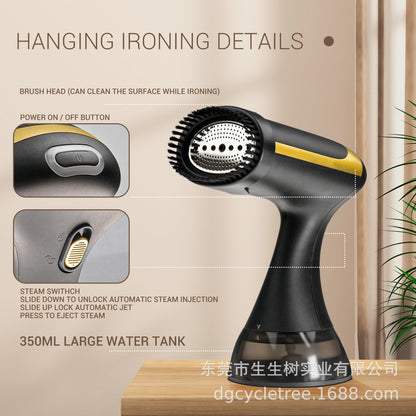 New Steam Garment Steamer - Portable Handheld Clothes Steamer, Wrinkle Remover, Home Ironing Appliance