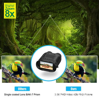 Outdoor 2.5KD Infrared High-Definition Binoculars - Photo, Video, and Night Vision Device for Bird Watching and Beyond