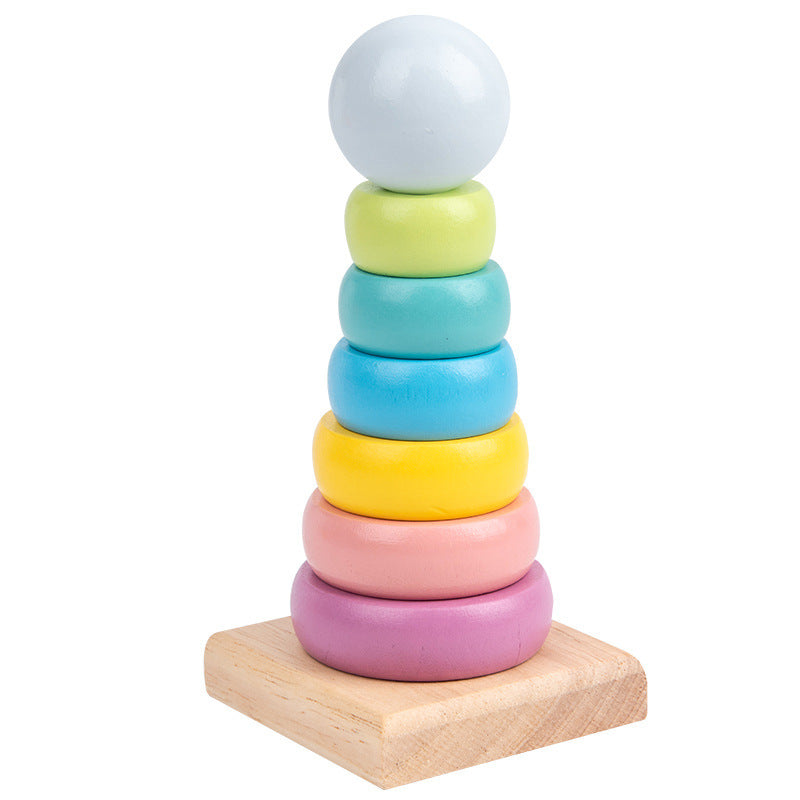 Rainbow Arch Wooden Building Blocks Set