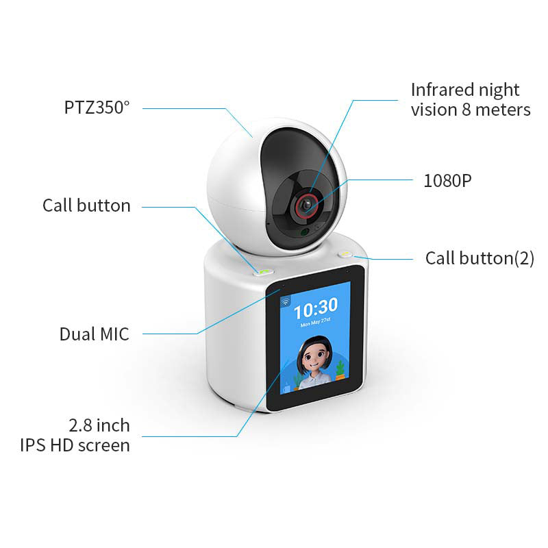 Smart Surveillance Camera with Two-Way Video Call and One-Button Call Feature