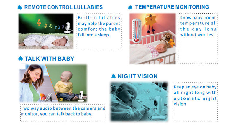 Baby Monitor - Home Monitor for Elderly, Children, and Babies - Baby Care Monitor