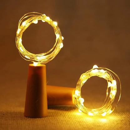 LED Copper Wire String Lights for Bar Decor | Bottle Lights & Floral Gift Bag Decoration