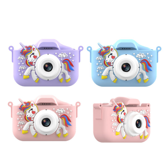 New Unicorn Kids Digital Camera | 48MP HD Dual Lens with Video Recording | Cartoon X5S Toy Camera