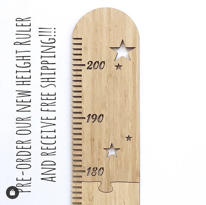 Nordic Style Wooden Height Growth Chart