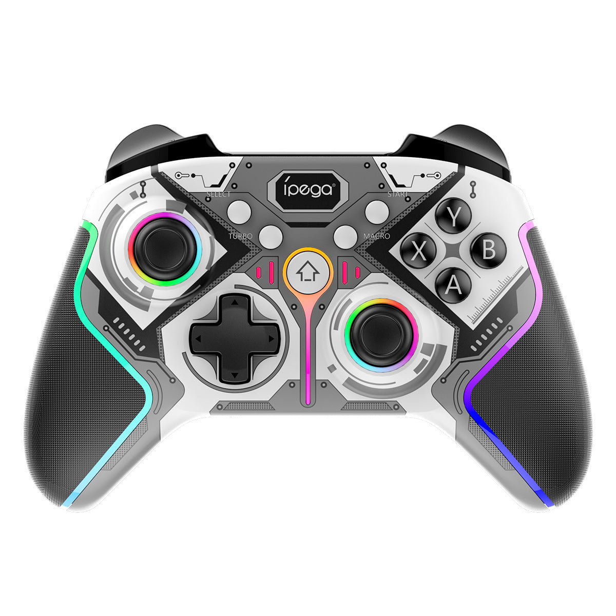 Wireless Game Controller - Programmable Bluetooth Gamepad for Android, iOS, PC, Switch, PS3, and PS4 - RGB Backlit