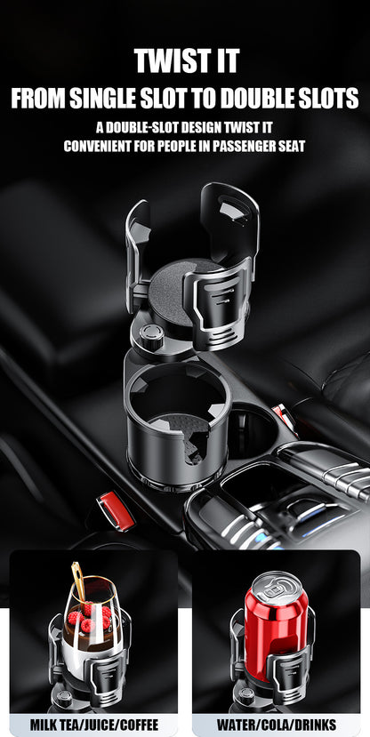 Multifunctional Car Water Cup Holder - Vehicle Beverage Holder with Switch Lock