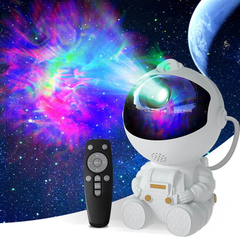 Astronaut Star Projector Night Light - LED Galaxy Lamp for Atmosphere, Decor, and Gifting