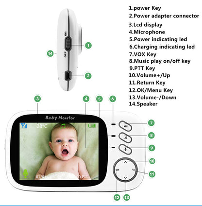 Baby Monitor - Home Monitor for Elderly, Children, and Babies - Baby Care Monitor