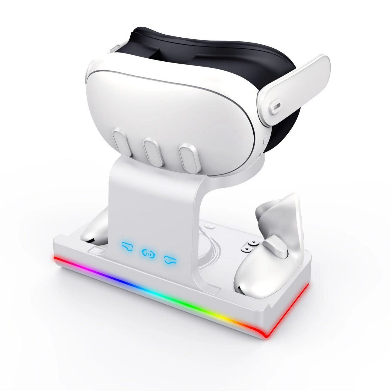 Meta Quest 3 Magnetic Charging Dock - VR Controller Headset Charging Stand for Quest 3 Gaming Accessories