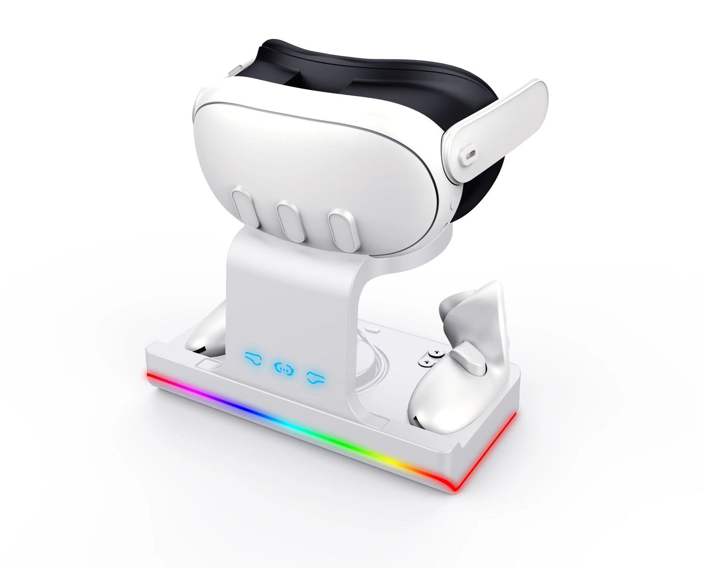 Meta Quest 3 Magnetic Charging Dock - VR Controller Headset Charging Stand for Quest 3 Gaming Accessories