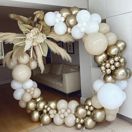 Platinum Balloon Set - Gold Balloon Decor for Birthday Parties, Celebrations & Event Decorations