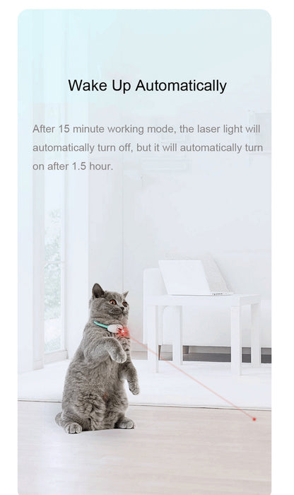 RUAYIRUA Smart Laser Cat Toy Collar | Interactive Pet Toy for Cats