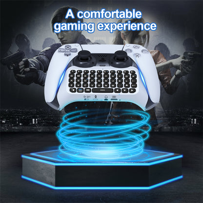 PS5 Wireless Bluetooth External Keyboard with Built-in Speaker for Voice Chat