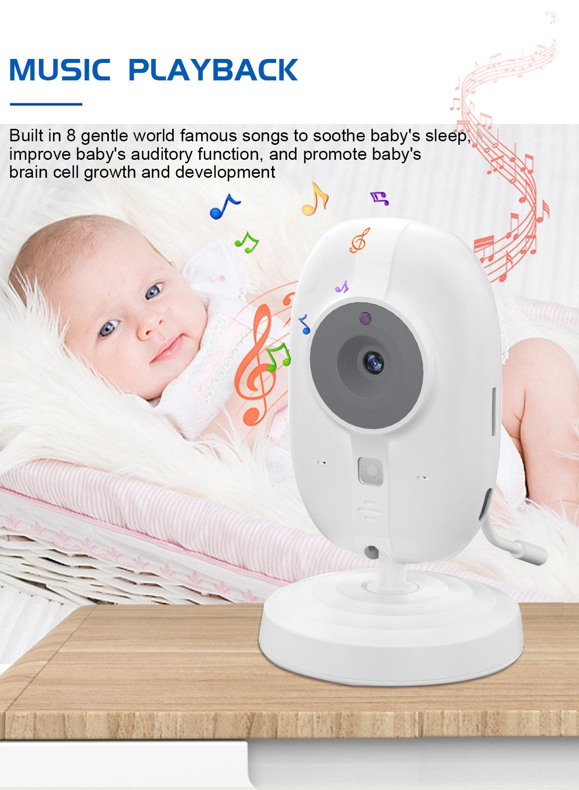 3.5-Inch Baby Monitor with Upgraded Camera