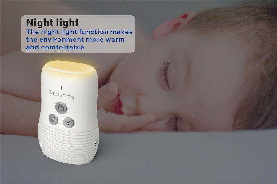 Wireless Baby Sound Monitor with Two-Way Talk and Night Light