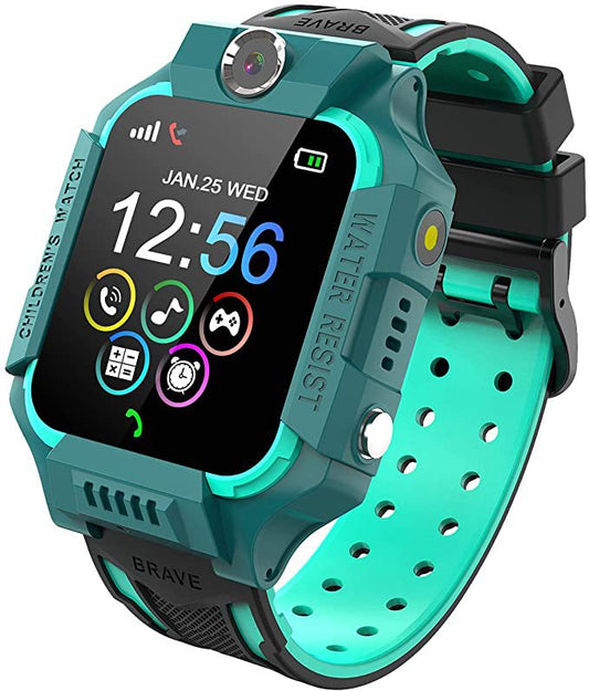 Kids Smart Watch for Boys - 2G Phone Call GPS Locator, 14 Puzzle Games, MP3 Player, Camera, Calculator, Timer, Blue