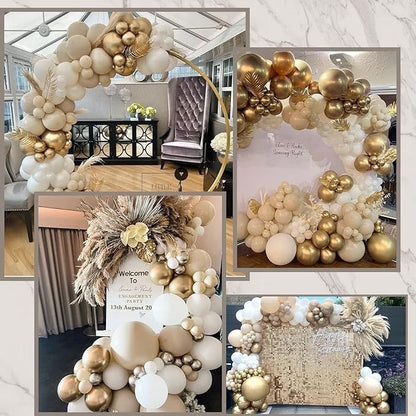 Platinum Balloon Set - Gold Balloon Decor for Birthday Parties, Celebrations & Event Decorations