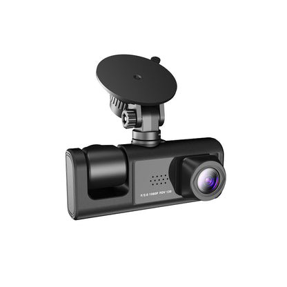 Triple-Lens HD Dash Cam In-Car Hidden Triple-Camera System for Rideshare Vehicles