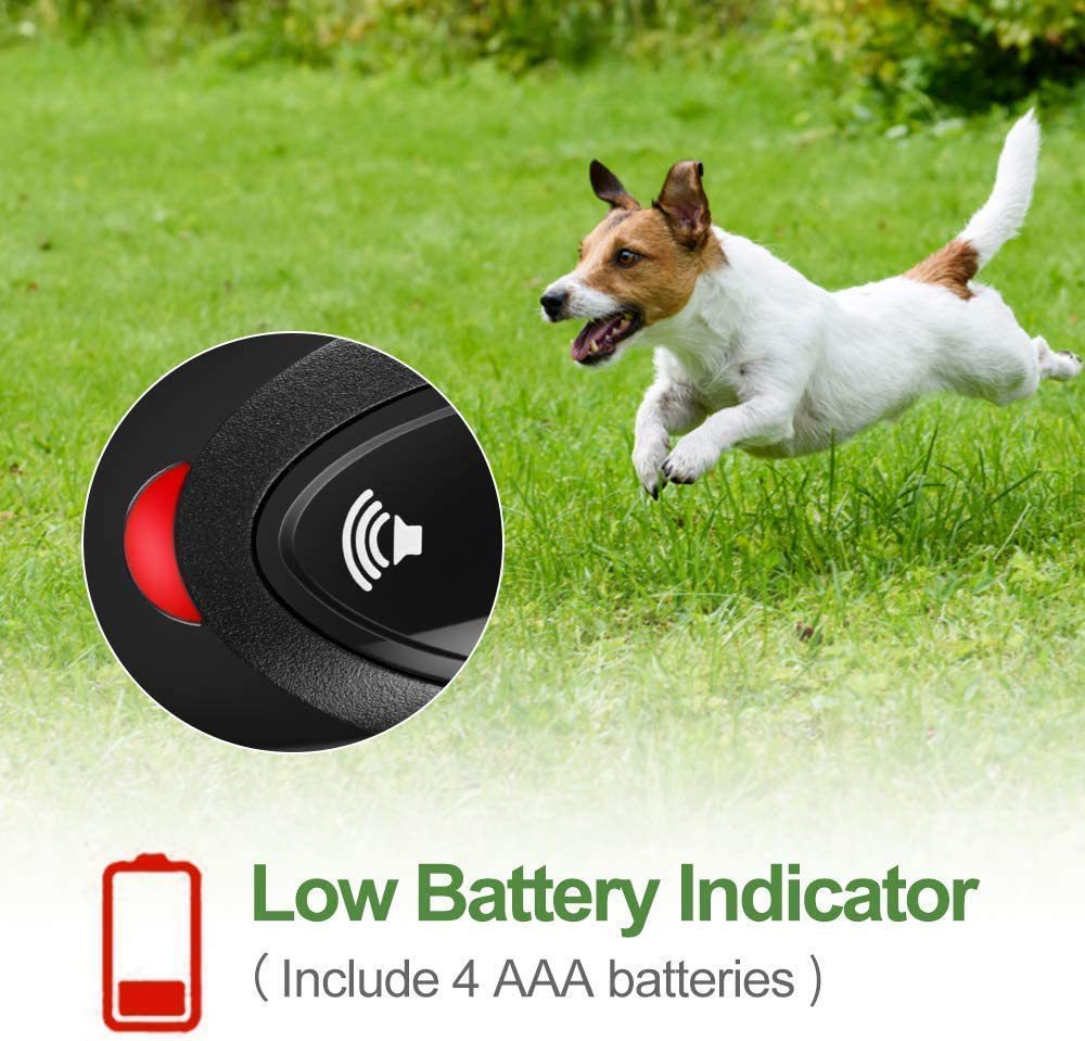 Handheld Ultrasonic Dog Trainer and Bark Deterrent - Safe and Effective Ultrasonic Training Device