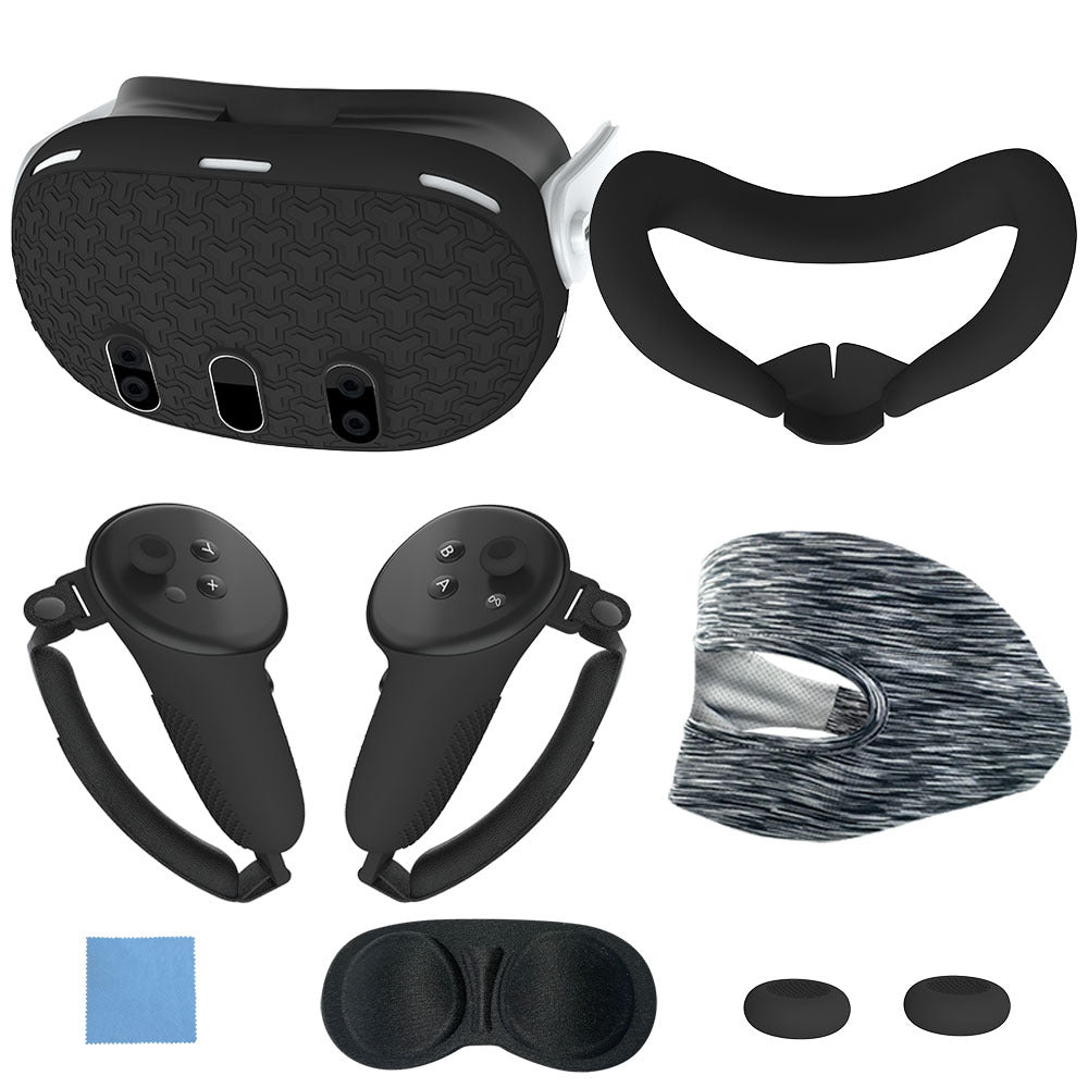 Meta Quest 3 Controller Silicone Cover - 7-Piece Set for Enhanced Grip, Anti-Slip, and Anti-Drop Protection - VR Accessory Kit