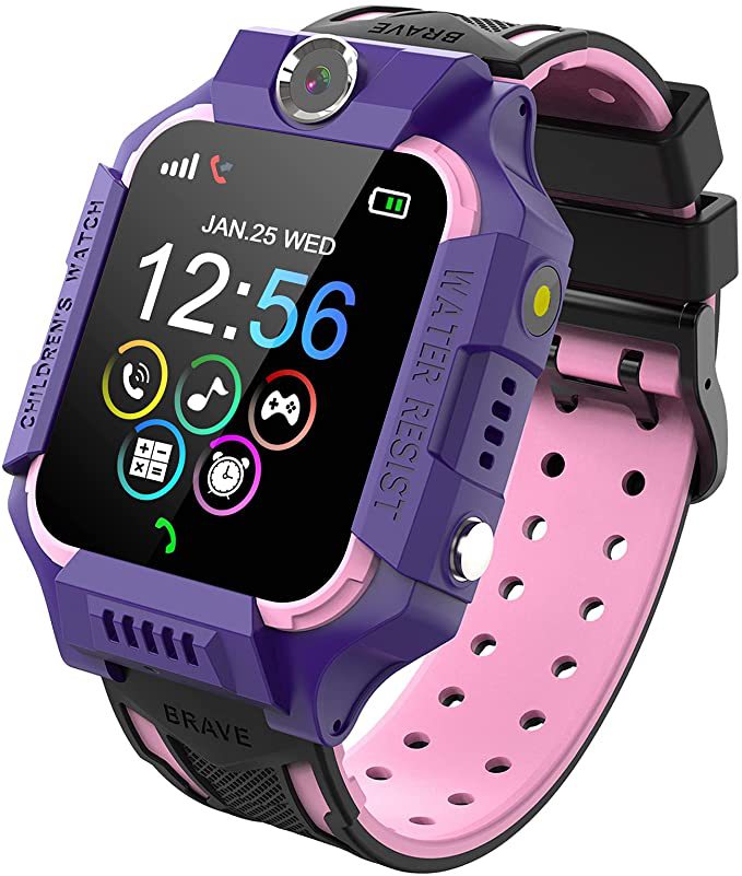 Kids Smart Watch for Boys - 2G Phone Call GPS Locator, 14 Puzzle Games, MP3 Player, Camera, Calculator, Timer, Blue