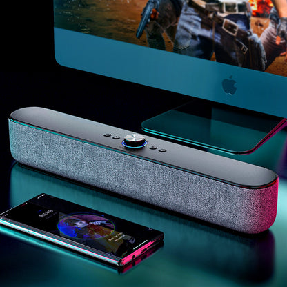 AVWOO A13 Wireless Bluetooth Speaker | Long Bar Design with Dual Speakers & Bass Radiator