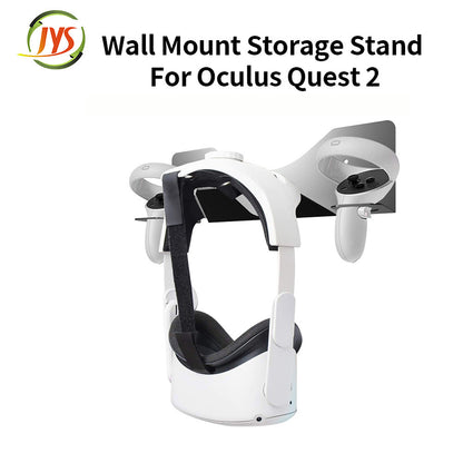 Oculus Quest 2 Wall-Mounted Storage Hook Stand - PC VR Holder and Game Accessory Set