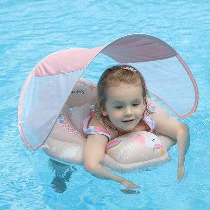 Swimbobo Baby Swim Float – Pink Pony Design with Sunshade, Seat & Floating Balls