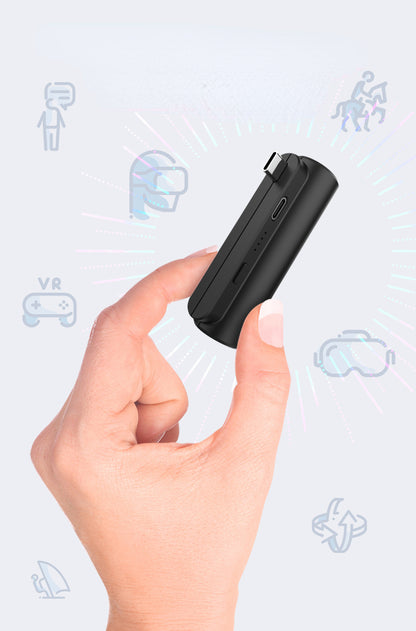 Universal 3400mAh External Battery Pack for Meta Quest 2/3 - VR Headset Accessory for Extended Playtime and Emergency Charging