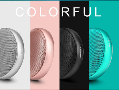 New Wireless Metal Bluetooth Speaker with Bass Boost and Colorful Lights