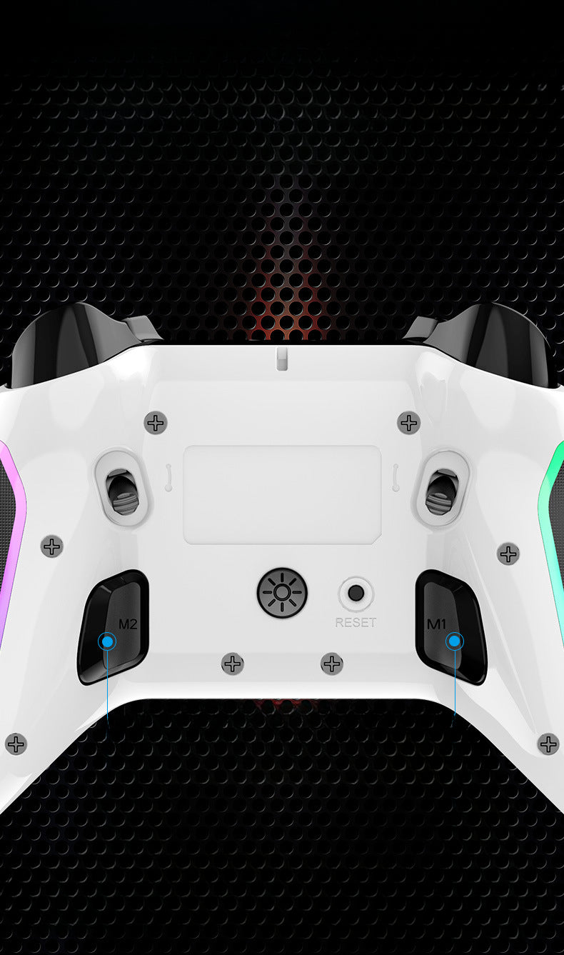 Wireless Game Controller - Programmable Bluetooth Gamepad for Android, iOS, PC, Switch, PS3, and PS4 - RGB Backlit