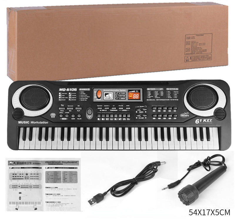 61-Key Multifunctional Children's Electronic Keyboard