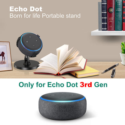 360° Adjustable Desktop Stand for Amazon Echo Dot 3rd Gen - Smart Home Speaker Accessories Rack