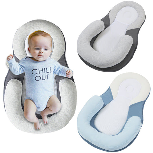 Newborn Baby Pillow for Anti-Bias Correction and Rollover Prevention